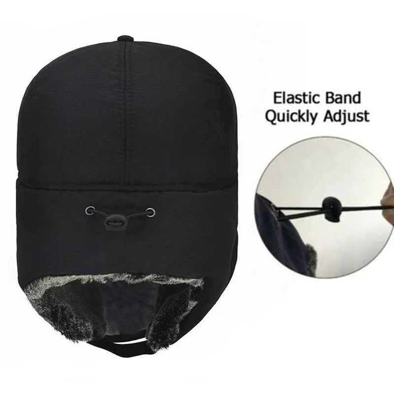 

New Arrival Winter Warm Hat Durable Men Winter Ear Flap Ski Hood Cap