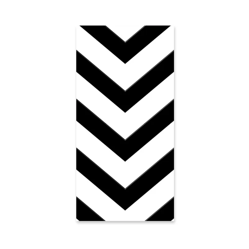 

Modern Simple Black and White Horizontal Stripes Wavy Wallpaper Barber Shop Dining Hall 3D Living Room Background Wall Wallpaper