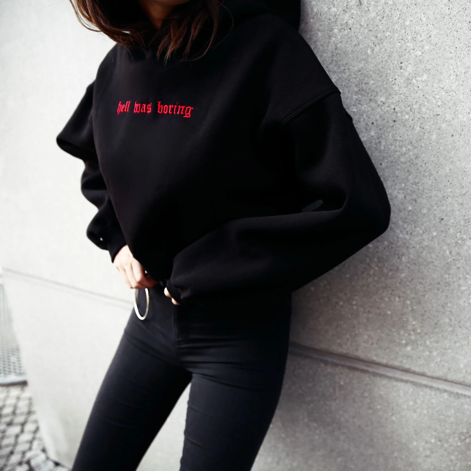 

Stay true New Arrival Hell Was Boring Harajuku Hoodies Women Raised In Hell Hoodie Sweatshirt Woman Long Sleeve Hipster Hoodie