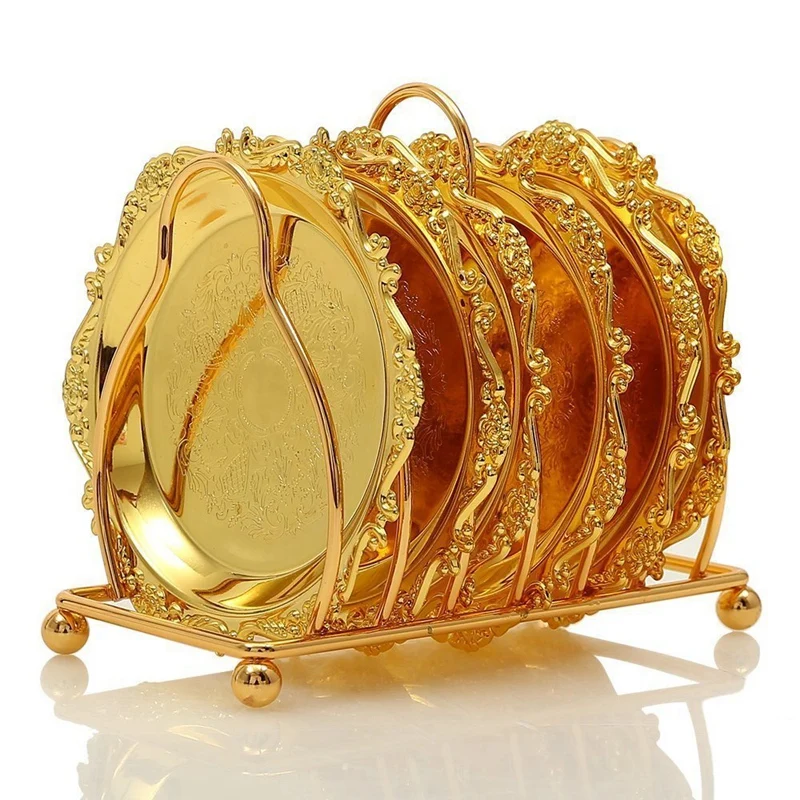 Серия 6 шт. американские горки креативные подставки для напитков декоративная