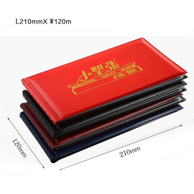 Stamp Miniature Sheet Album Book for 40 Sheets High Quality Postage Collecting Post Stamps Collect | Дом и сад