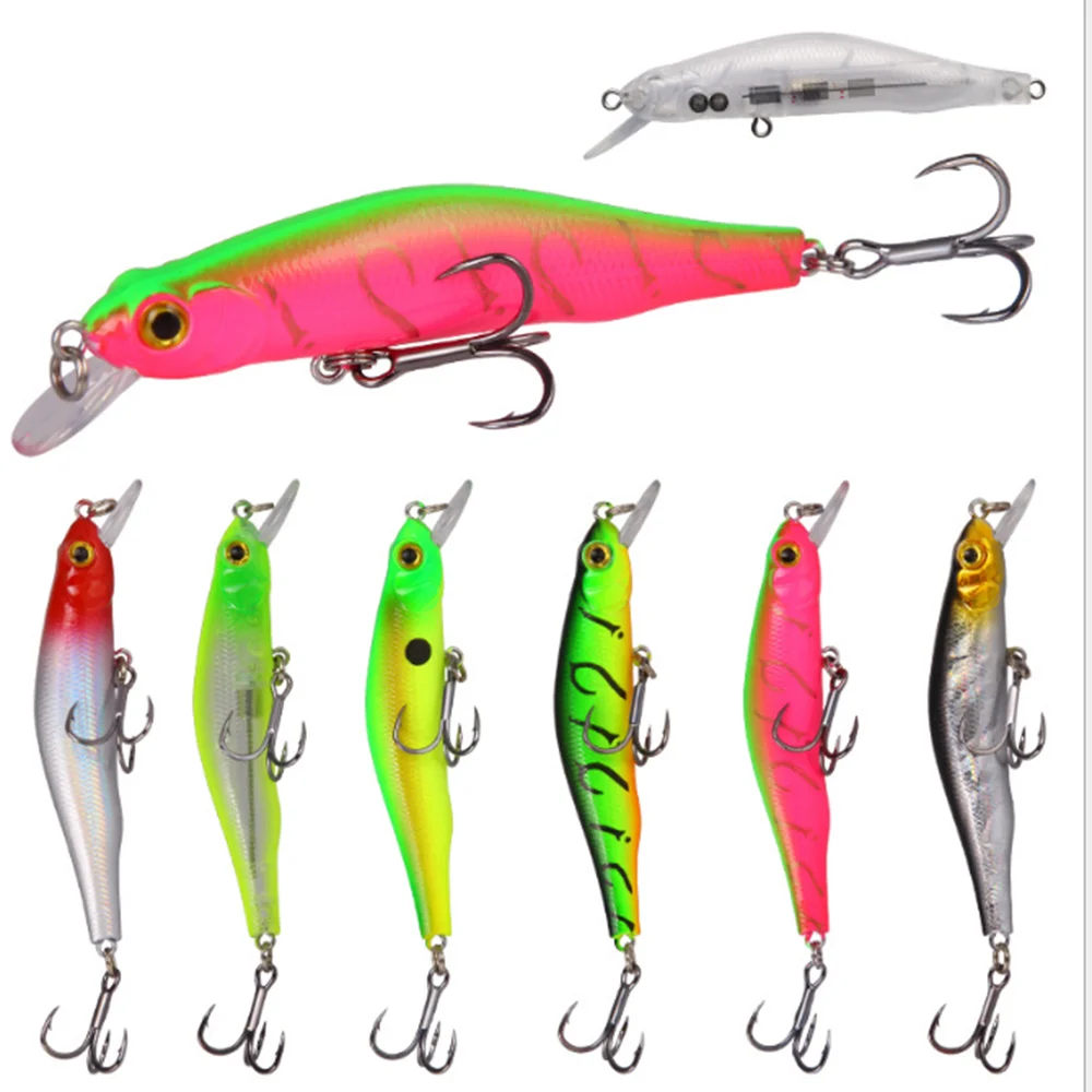 LEO 90 мм 8 г приманки для рыбалки разные цвета minnow crank магнитная система горячей