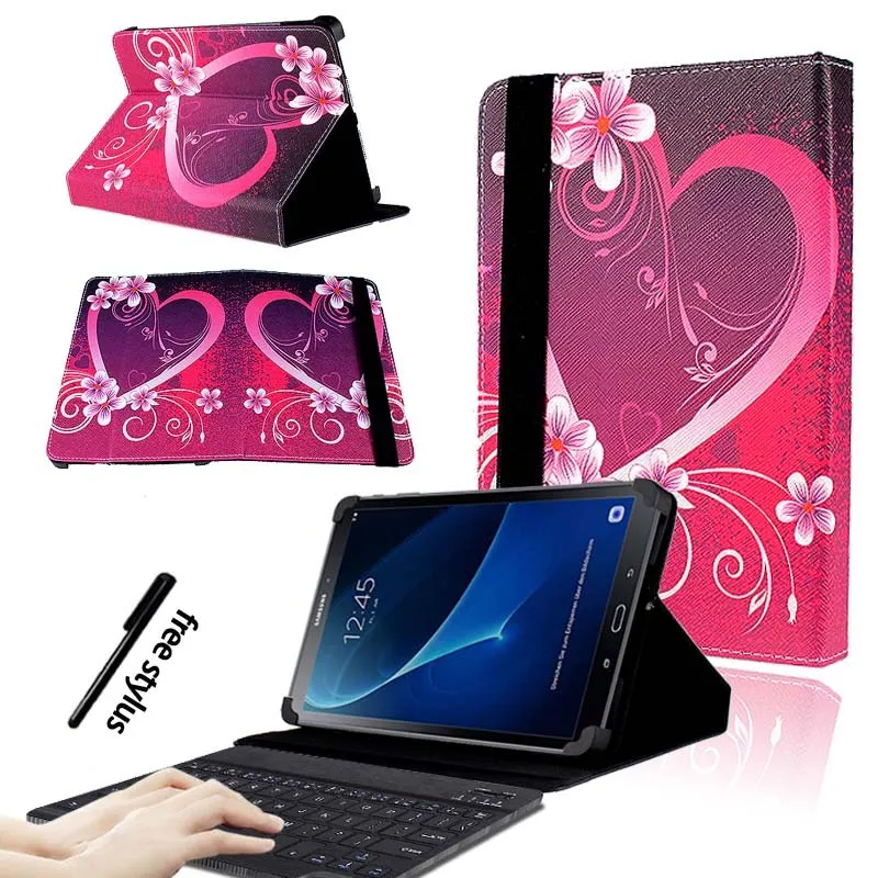 KK&LL для samsung Galaxy Tab A A6 10,1 T580 T585()-кожаный чехол-подставка для планшета+ bluetooth-клавиатура