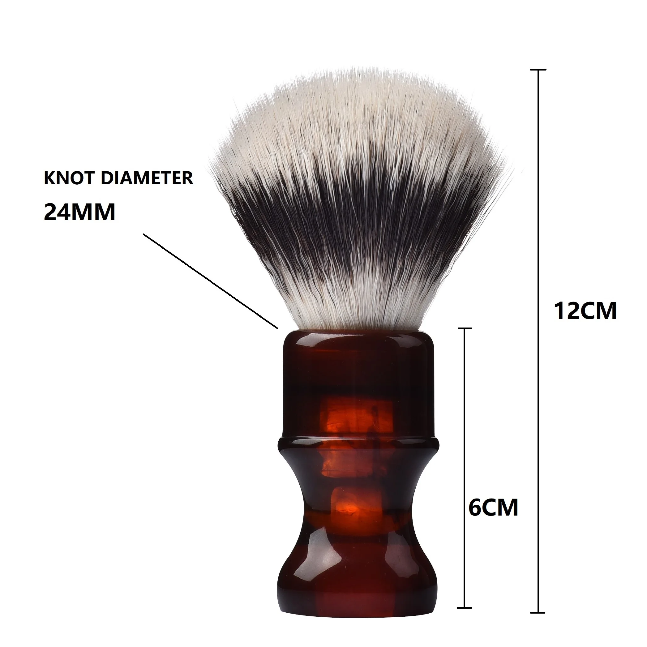 24mm Luxury Synthetic Shaving Brush for Men Barber's Beard | Красота и здоровье