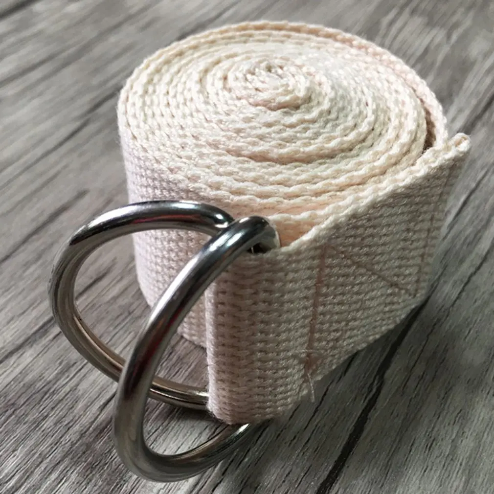 

Yoga Strap Durable Cotton Exercise Straps Standard Extra Long Straps Adjustable D-Ring Buckle Gives Flexibility for Yoga