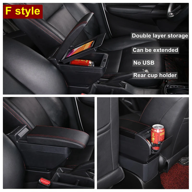 Подлокотник для Honda Fit Jazz 2002-2007 хэтчбек центральный ящик хранения с