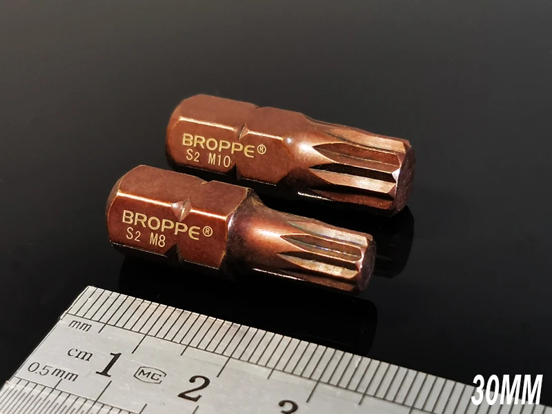 5 шт. Набор 30 мм Магнитная отвертка Torx биты 12 точек сплайн 10 мм шестигранный хвостовик отвертка Биты M5 M6 M8 M10 M12 механические ручные инструменты