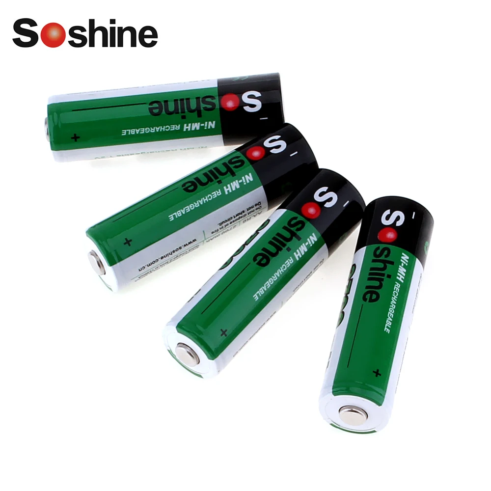 Перезаряжаемые аккумуляторы Soshine Ni MH AA 2700 мАч 8 шт./Лот батареи 2A аккумулятор +