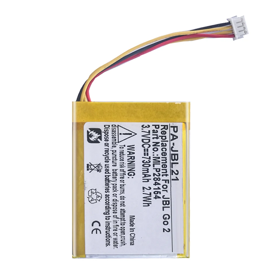 Bater&iacute;a MLP284154 730mAh para spealer... mp3;JBL ir 2 IR 2H;MLP284154;1ICP3/41/54-2
