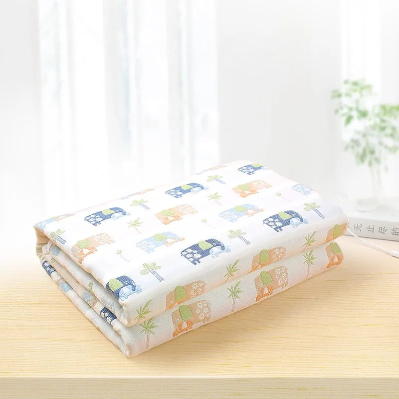 

A Grade 110*110cm Newborn Muslin Blanket Infant Bebes 100% Cotton 6 Layers Gauze Bath Towel Baby Swaddle Blankets Hold Wraps