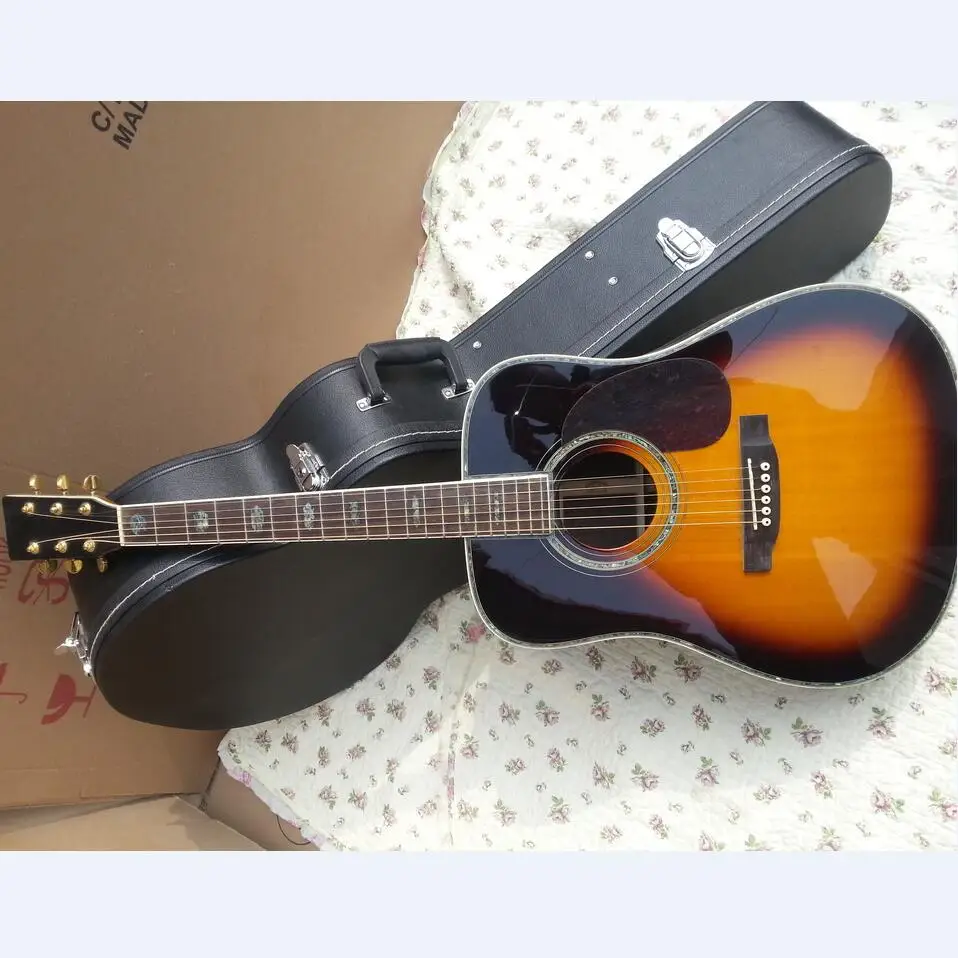 Акустическая гитара &quotsunburst" sunset акустическая электрическая круглый корпус D