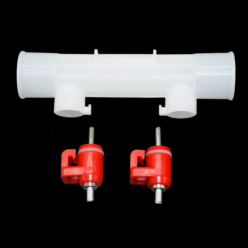 Поилка для курицы с двойным соском подвесные чашки питья рта кормушка