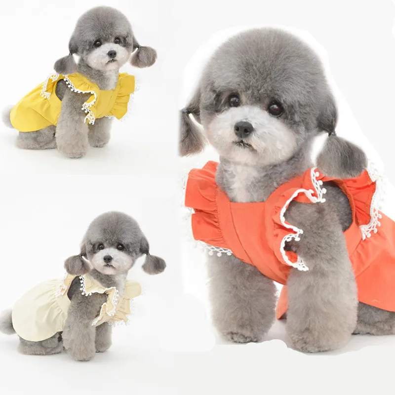 

Summer Pet Dress Cat Girl Skirt Dog Dresses For Small Dogs Costume Yorkshire Terrier Shih Tzu Bichon Puppy Clothing Doggie Dress