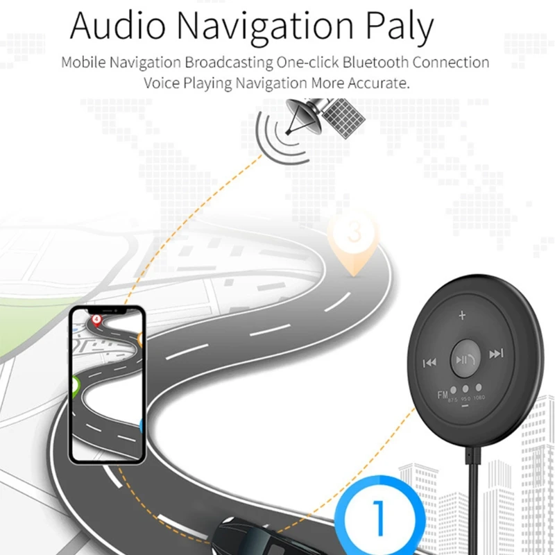 Адаптер ресивера совместимый с Bluetooth USB AUX адаптер для телефона FM-порт