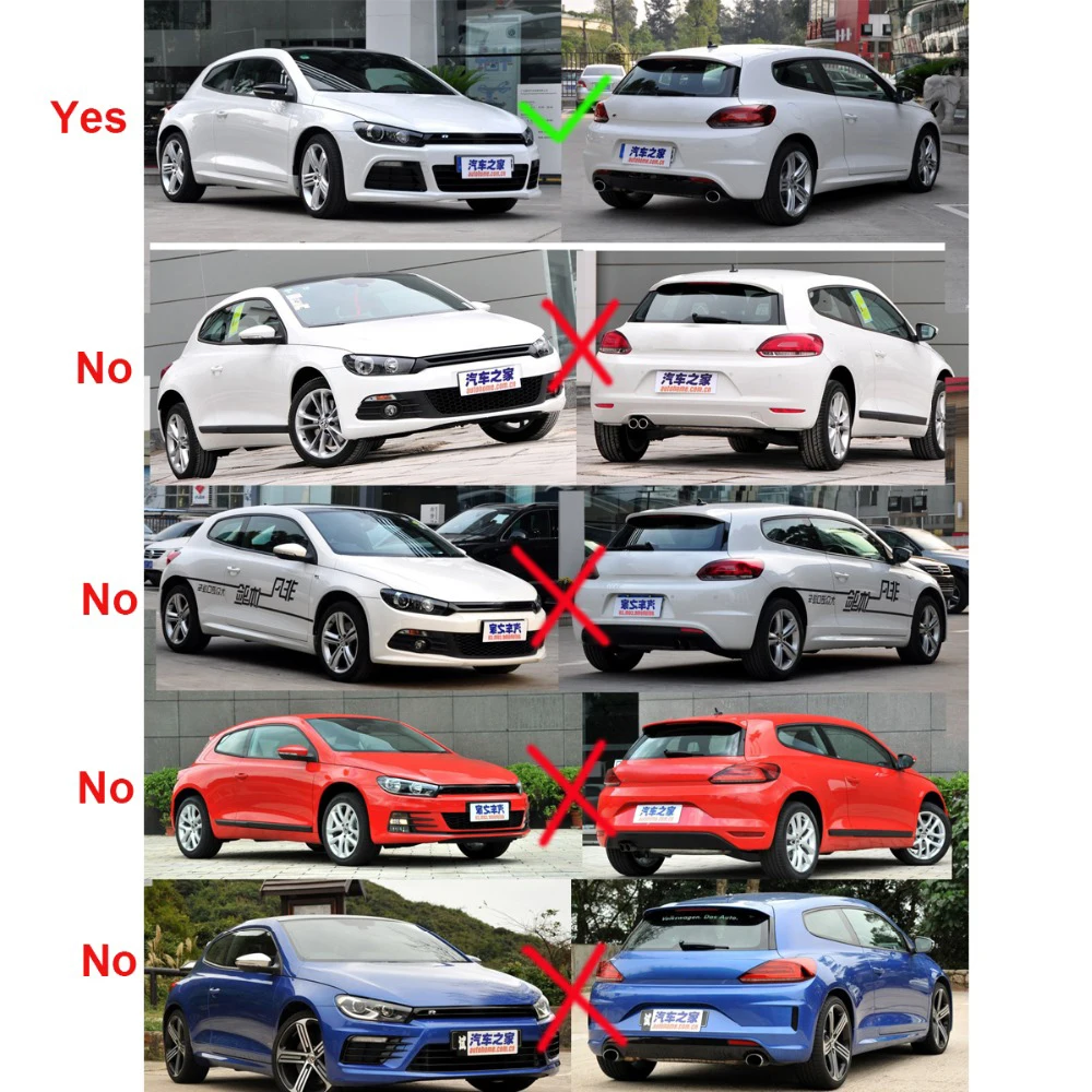 Автомобильный задний диффузор из углеродного волокна для Volkswagen VW Scirocco R R20 бампер 2009- Черный FRP задний диффузор спойлер