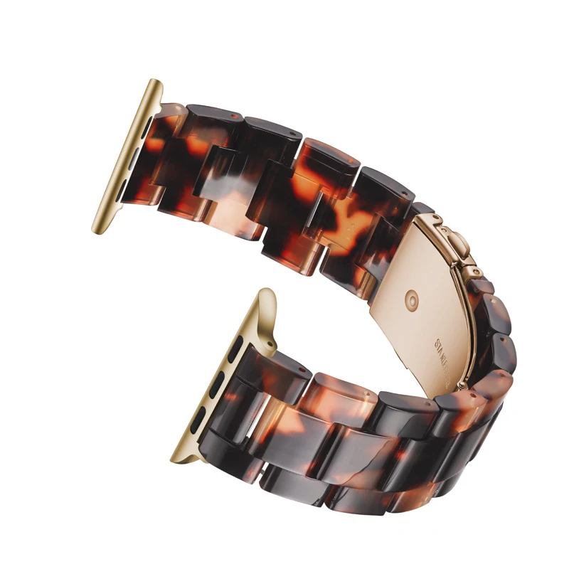 

Light Purple Resin Bracelet Band for Apple Watch Band Series 5 4 3 2 1 Women Watch Strap for IWatch 40 44 38 42 Mm