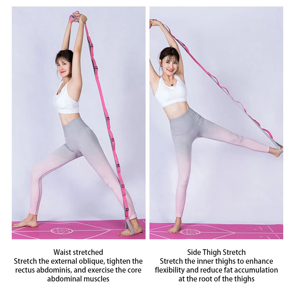 

Yoga Pull Strap Belt Polyester Latex Elastic Latin Dance Stretching Band Loop Pilates Gym Fitness Yoga Resistance Rubber Bands