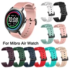 Ремешок для умных часов Mibro Air, сменный цветной браслет, мягкий силиконовый регулируемый ремешок 20 мм
