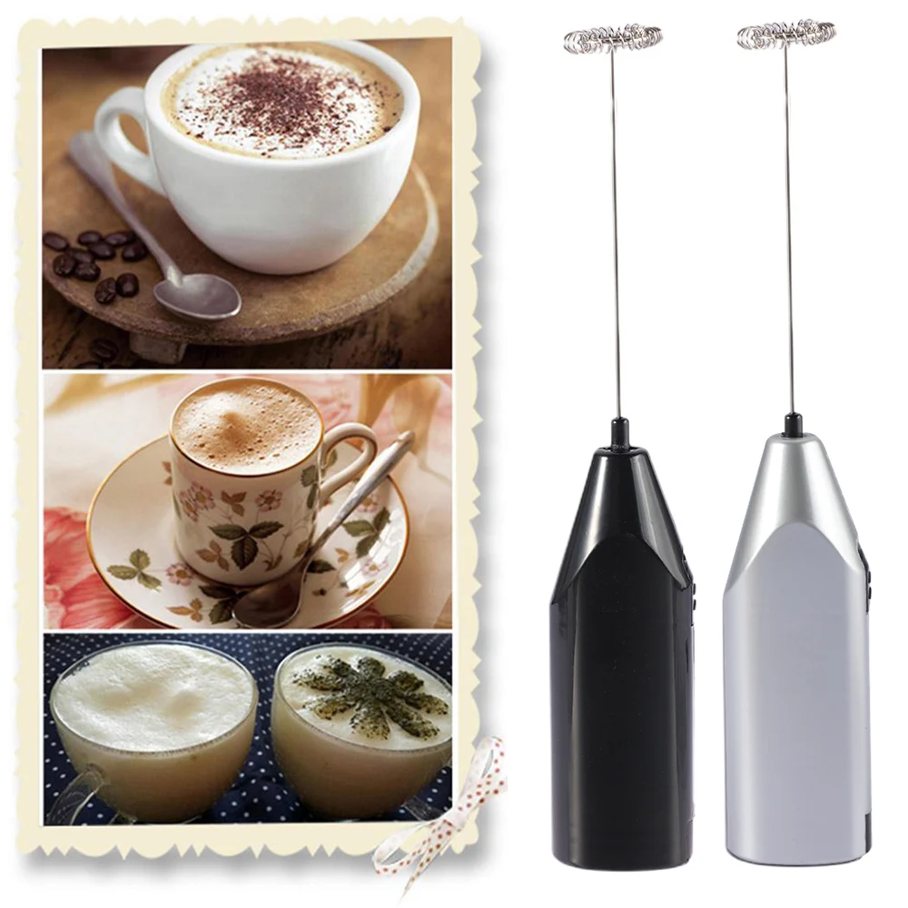 

1pc Milk Drink Coffee Whisk Mixer Electric Egg Beater Frother Foamer Mini Handle Stirrer Practical Portable Kitchen Cooking Tool