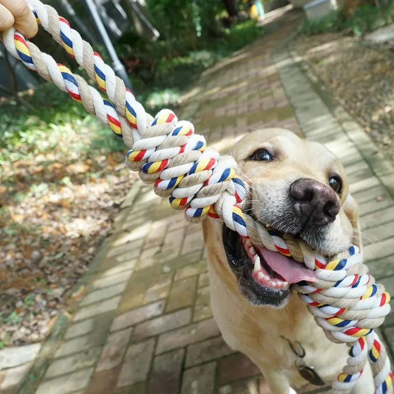 

60CM Pets Toys Bite Molar Tooth rope dog toy for large dogs rottweiler dog toys Golden Retriever Chewing Teeth big Toys WF1015