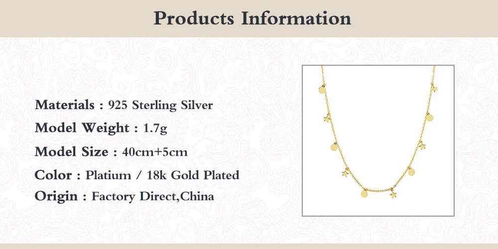 

Boako 925 Sterling Silver Moon And Star Adjustbale Pendant Necklaces for Lovers' Girls Woman Charm Chain Collares Jewelry