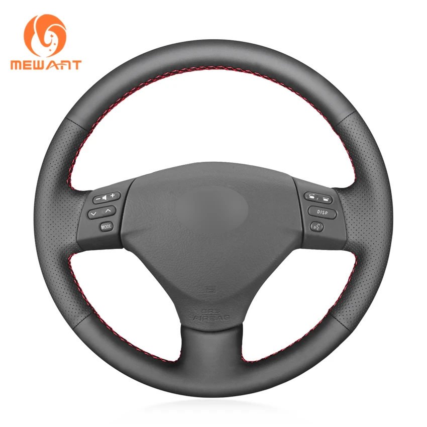 Черный чехол рулевого колеса автомобиля из натуральной кожи для Lexus RX330 RX400h RX400 2004