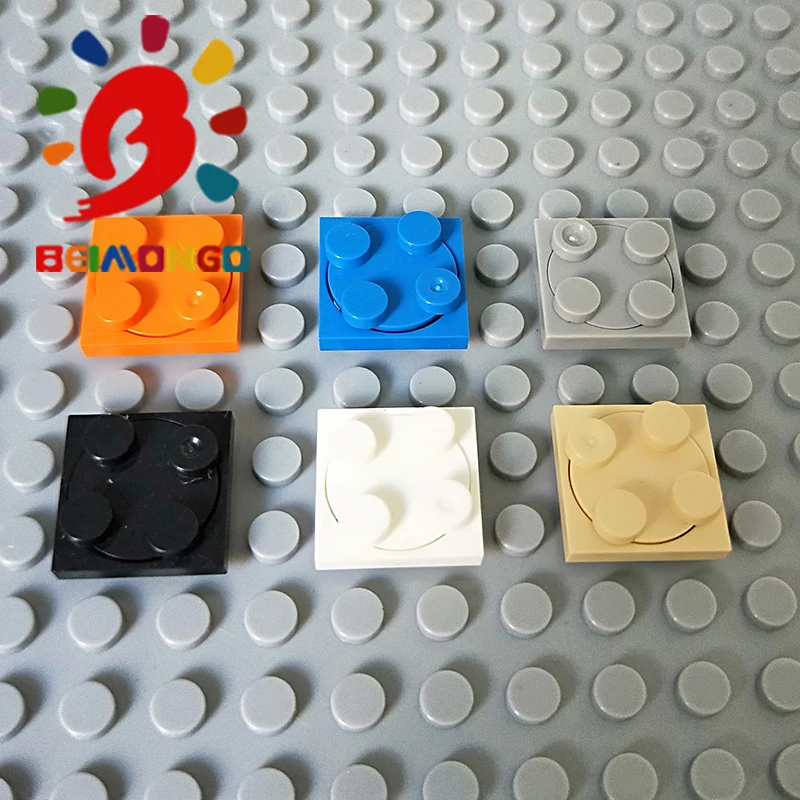 Бесплатная доставка! Строительные блоки BEIMONGO MOC поворотный элемент * 2x2