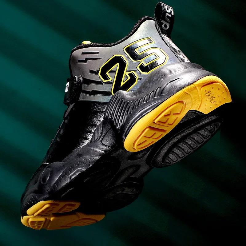 Баскетбольные кроссовки Jordan для мальчиков обувь детей новинка высокие кожаные