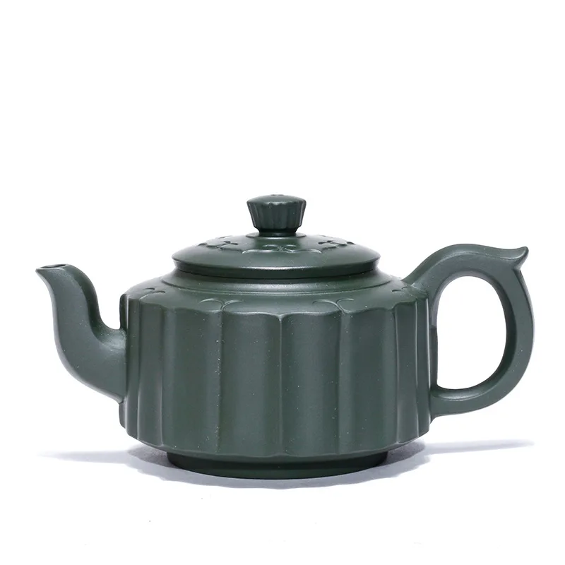 

Yixing famous Zisha teapot Ruyi zhoupan Minguo green clay famous Xu Fengquan handmade travel tea set