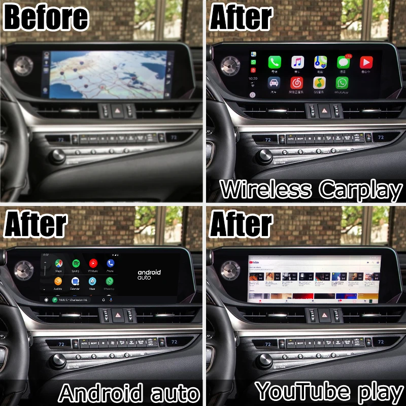 Интерфейсная приставка Android / carplay для Lexus ES300h ES350 ES250 ES 2018-видеоинтерфейс с