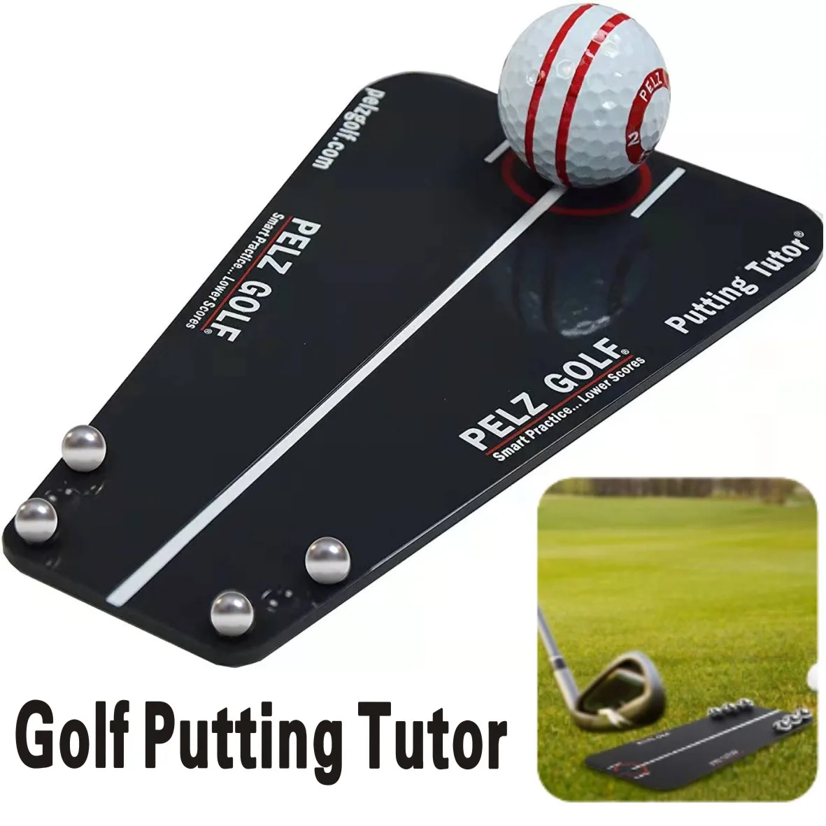 Приспособление для игры в гольф, средство для обучения игры в гольф, вспомогательное устройство для установки в помещении