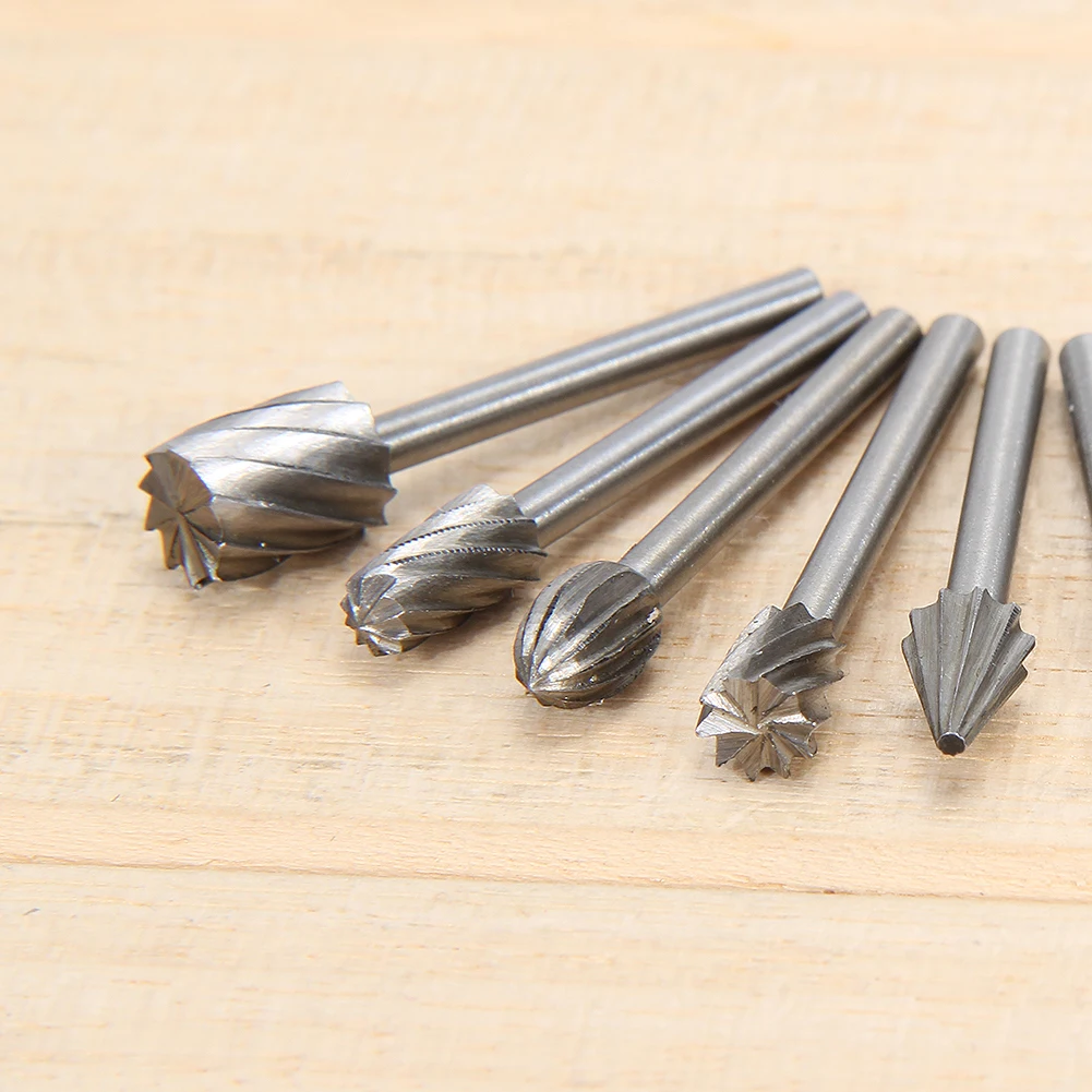 10 шт. HSS маршрутизации маршрутизатор шлифовальные биты заусенцев набор файлов