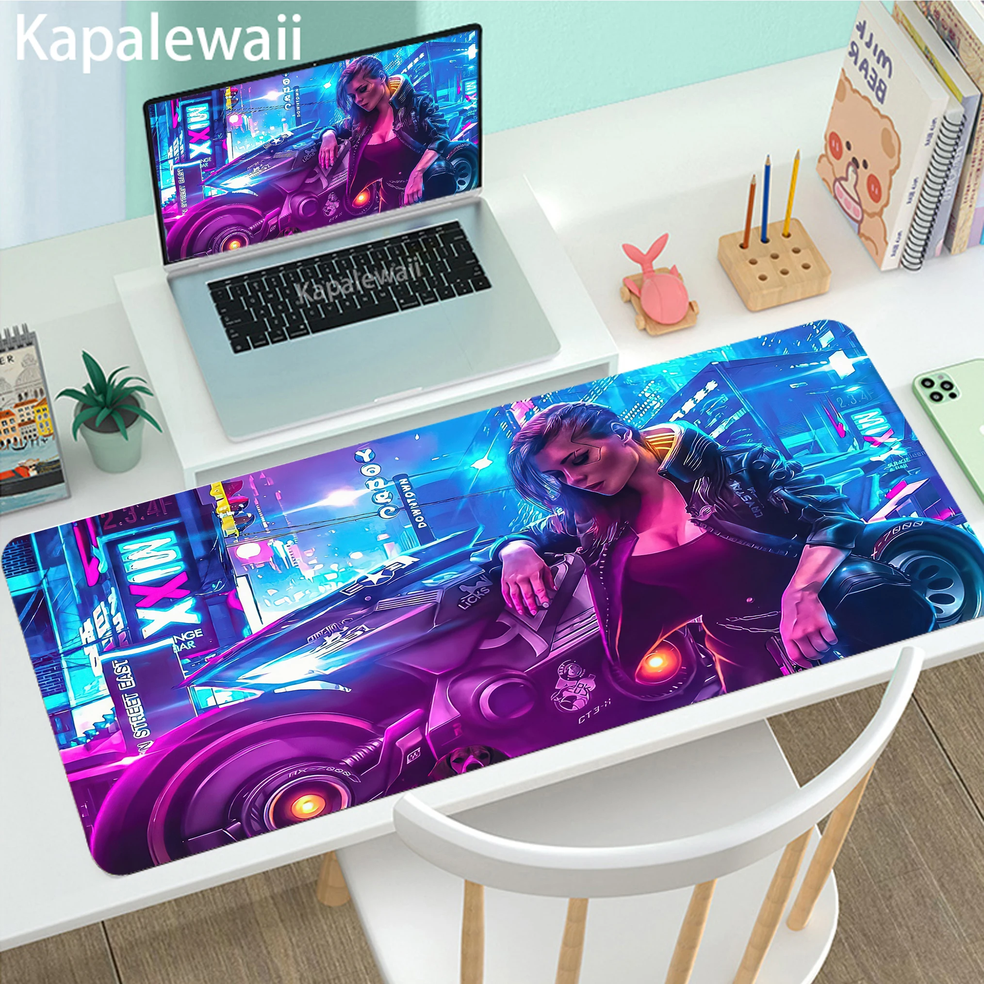 

900x400x2mm 3mm Xxl Cyberpunk Mouse Pad Landscape Mat Big XL Sexy Gamer Gaming Playmat Large Customized Desk Keyboard Mousepad