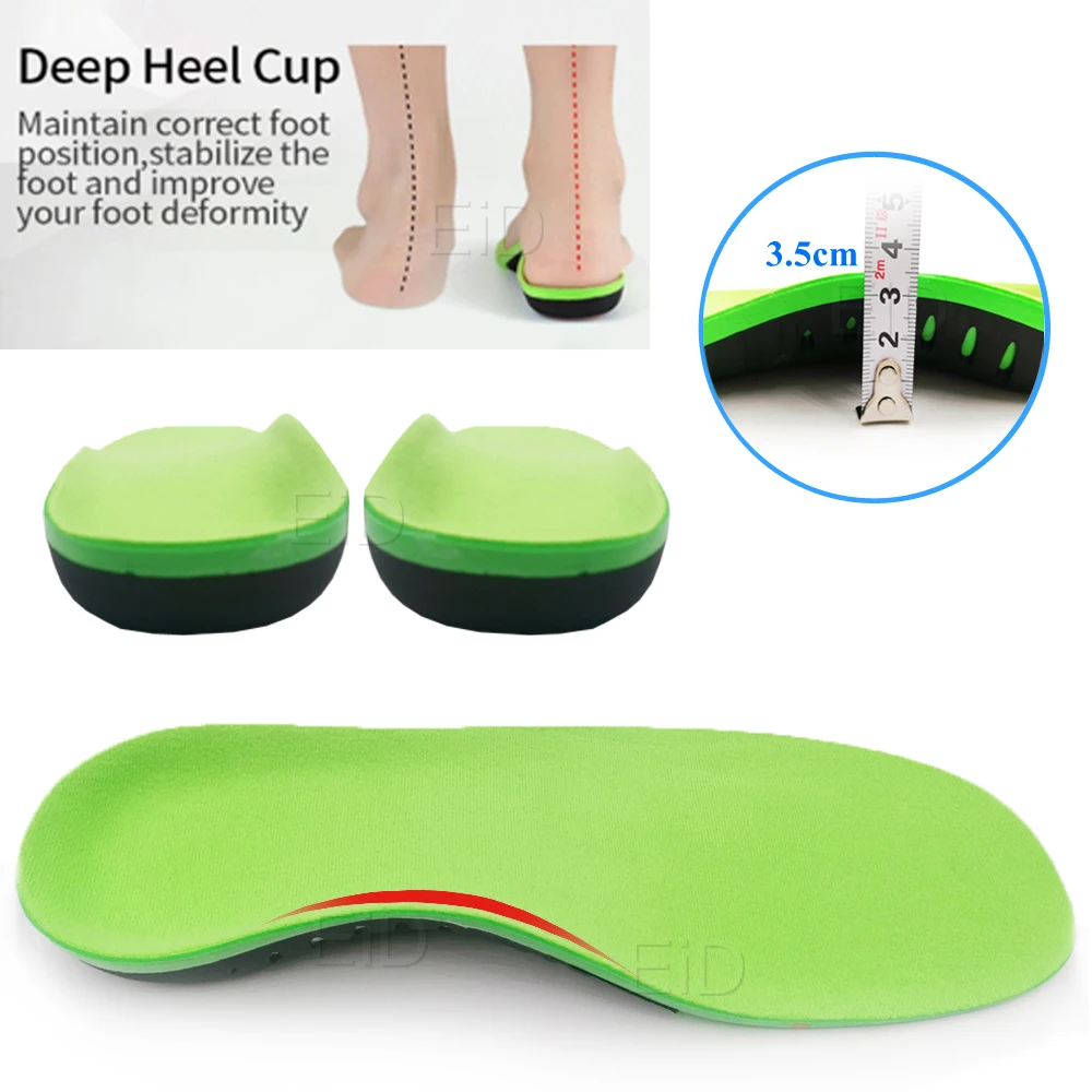 EVA Orthotic insole for Flat Feet 3D Arch Support orthopedic shoes sole Insoles for feet men women Children O/X Leg corrected