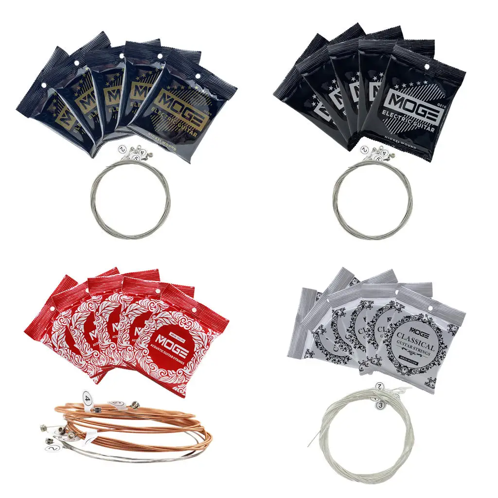 

Струны для электрогитары из никелевой стали, качество звука, универсальные для детей и взрослых