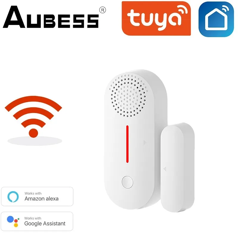 

Умные детекторы открытия/закрытия дверей, приложение Smart Life, Wi-Fi датчик окон, работает с Alexa,Google Home