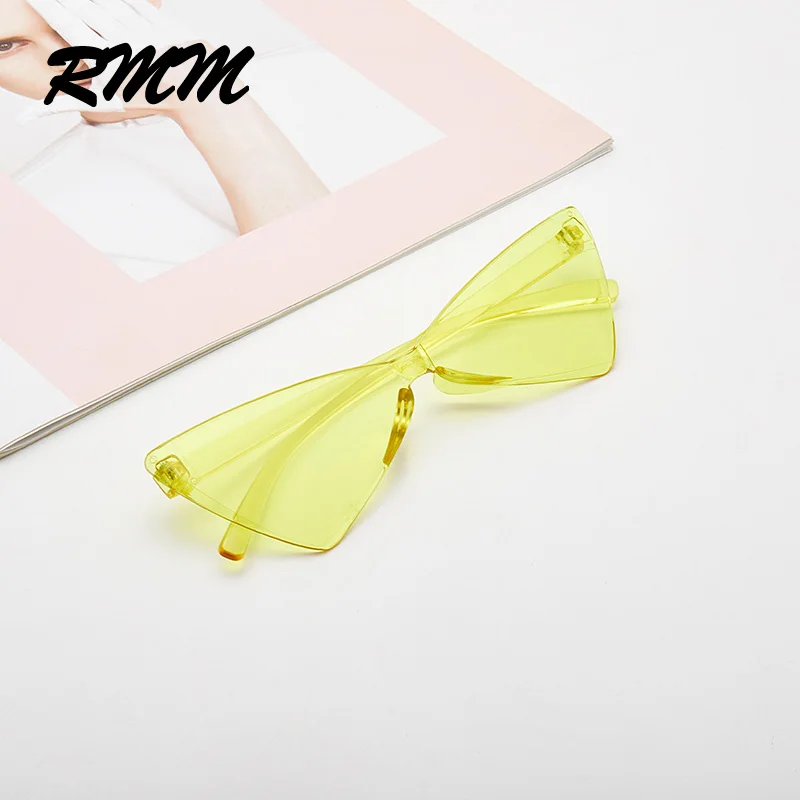 RMM новые брендовые треугольные солнечные очки кошачий глаз женские зеркальные