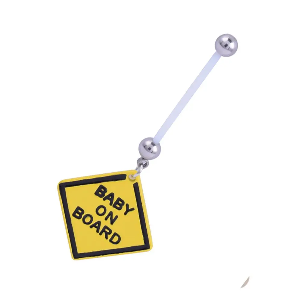 Ребенок на борту беременность материнство пупка Бар Bioflex пластик гибкий PFTE