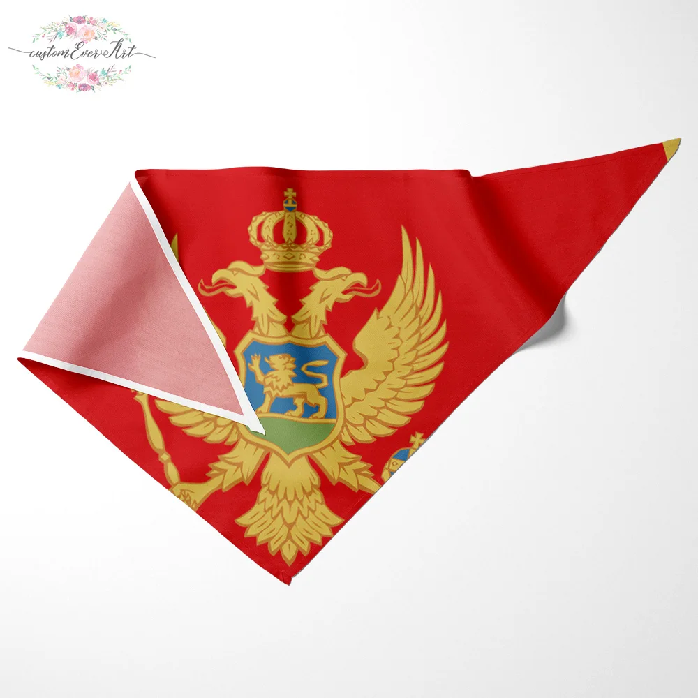 

The Montenegro flag dog bandana large pet scraf pet bandana for dog scarf dog neck scarf dog print scarf bandana