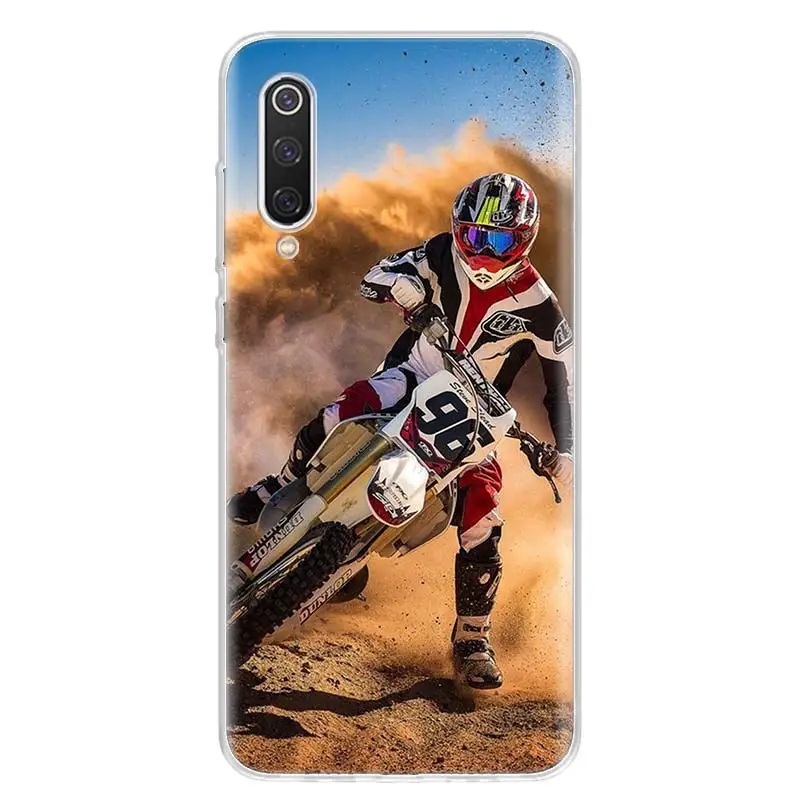 moto cross motorcycle sports phone case for xiaomi mi 11 lite 11t 12 12x ultra 11i 10 10t 9 9t pro 8 6x 5x cover soft pattern ca free global shipping