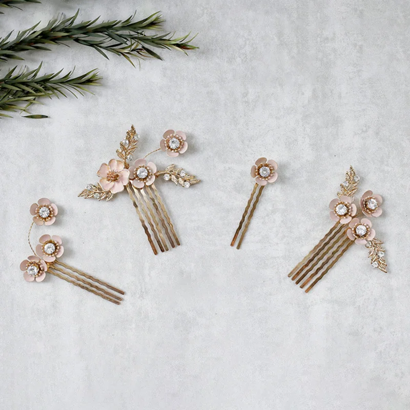 Смешанные Стиль Фея свадебный головной убор цветок Шарм расческа для волос