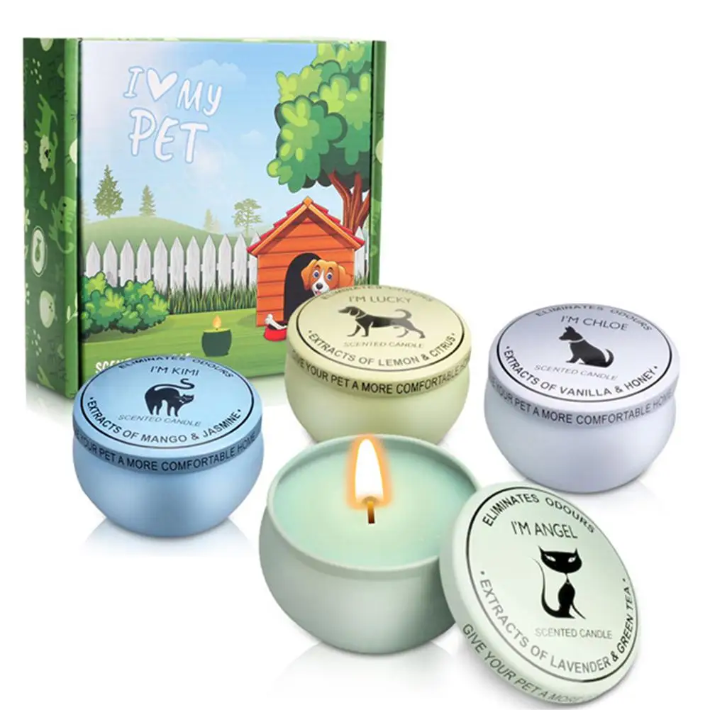 Набор свечей для ароматерапии 4 шт. свечи из натурального соевого воска подарок