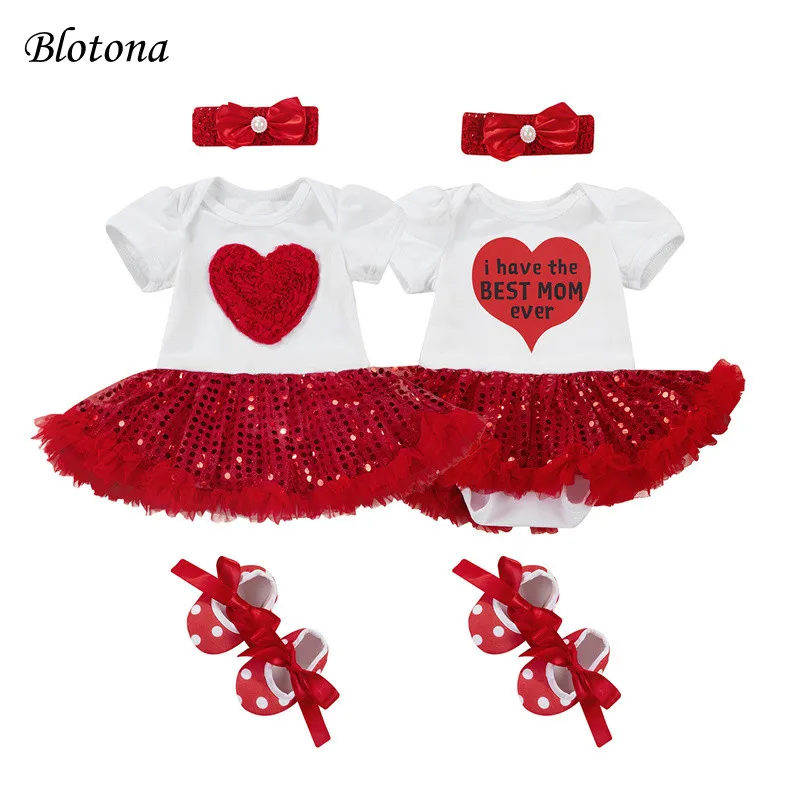 

Комбинезон с блестками и коротким рукавом для девочек 0-18 месяцев