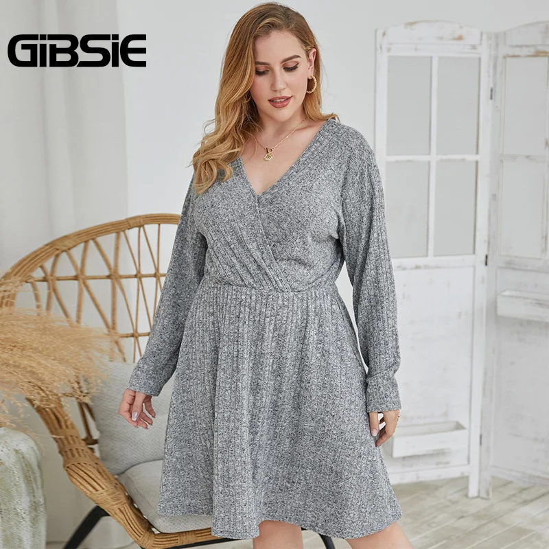 Женское платье трапеция с высокой талией GIBSIE повседневное однотонное миди