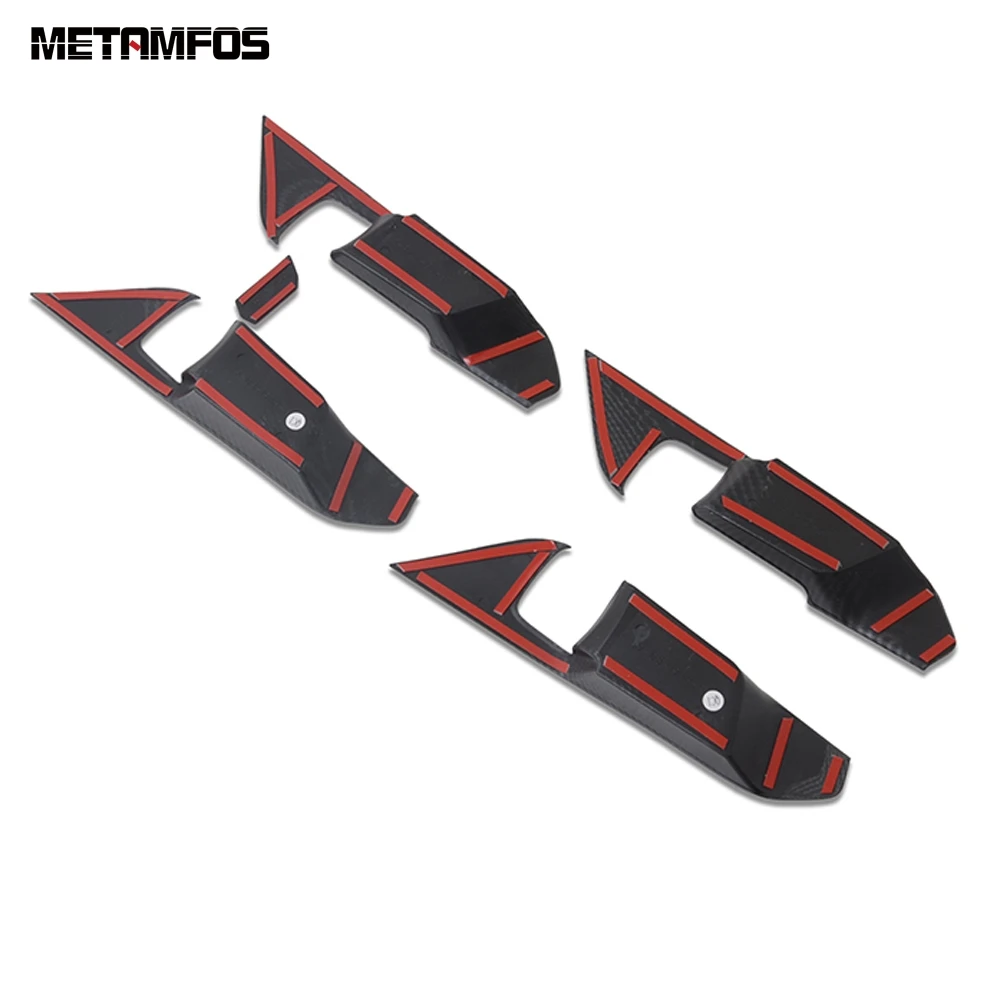 Для Toyota Rav4 Rav 4 2019-2021 крышка из углеродного волокна для внутренней дверной ручки