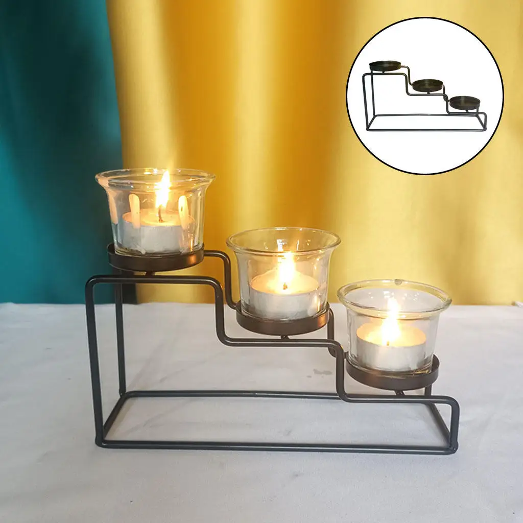 Подсвечник в стиле ретро с лестницей железный подсвечник для чая декоративные