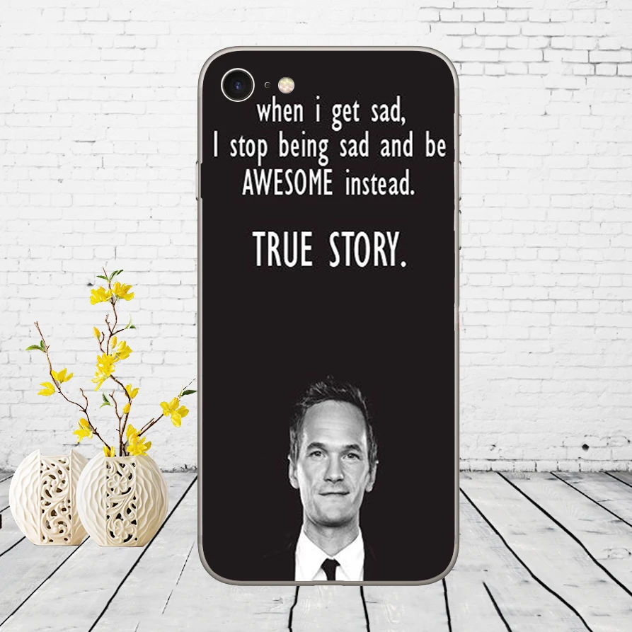 121DD how i met your mother himym quotes Мягкий силиконовый чехол для iPhone 5 5S SE 6 6s 8 plus 7 7 Plus X XS SR MAX чехол - Цвет: 15