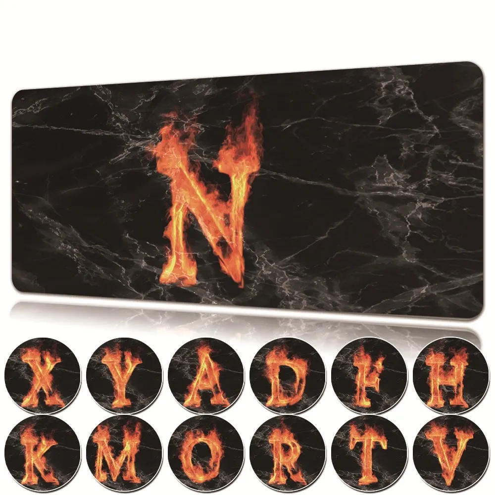 

Waterproof Gaming Mouse Pad Letter Series Mouse Pad 30x60CM/30x80CM PU Leather Desk Mat Non-slip PC Pad Office Accessories