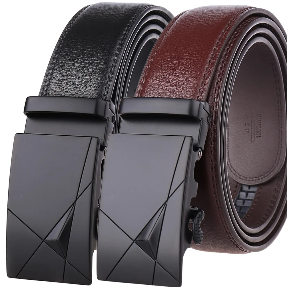 Male Designer Automatic Buckle Cowhide Leather Men's Belt Famous Brand Belt Luxury Belts Men Ceinture Homme belt LY236-21725-1