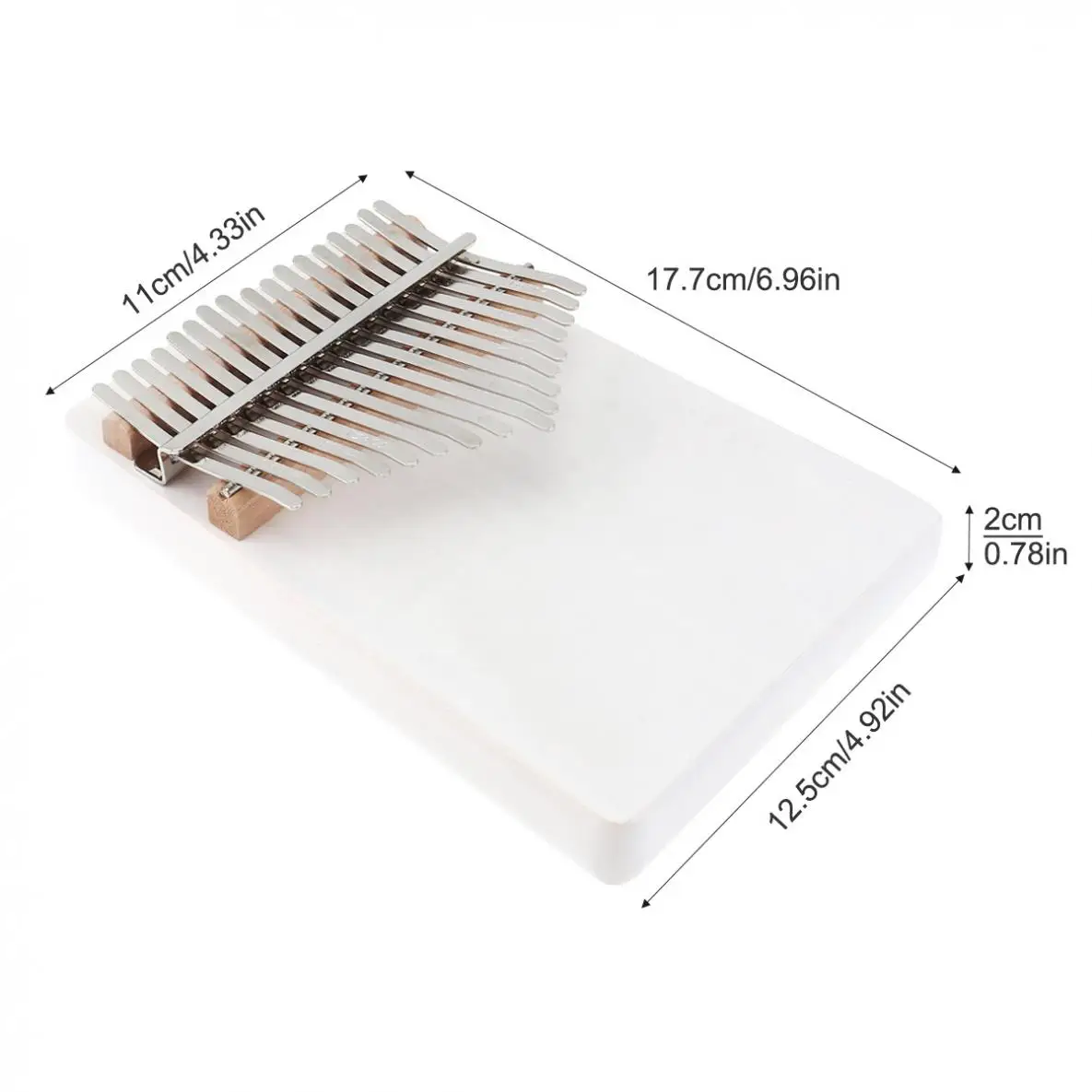 

17 Keys Thumb Piano Kalimba Solid Single Board Pine Mbira Mini Keyboard Instrument with Kalimba accessories